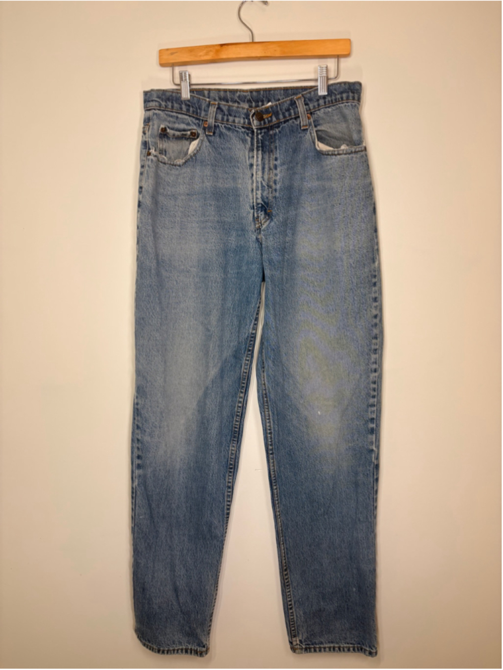Jordache Jeans Mens 34x34 Vintage Tapered Leg Light Wash USA Cotton Denim Y2K